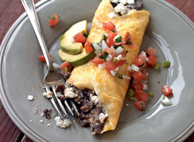 Omelete de feijão preto