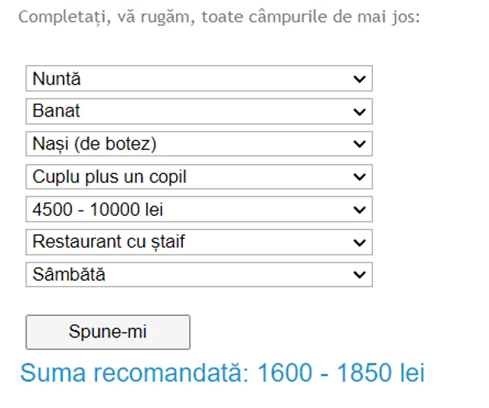 Quantidade recomendada como presente de casamento / catdau.ro