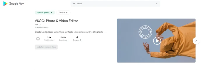VSCOGoogle Play